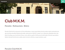 Tablet Screenshot of clubmkm.sk